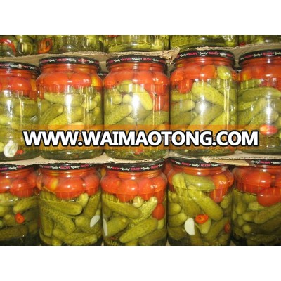 CANNED PICKLED CUCUMBER ASSORTED CHERRY TOMATOES 1500ml